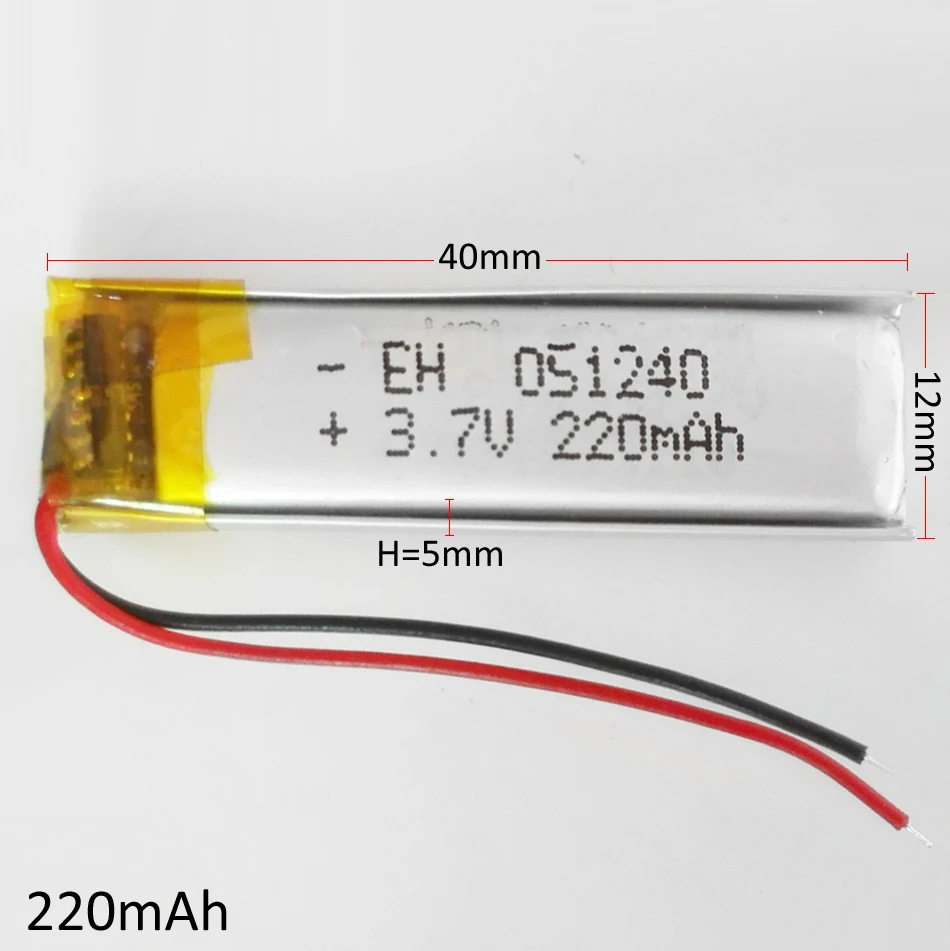 3.7V 220mAh Lithium Polymer LiPo li ion Rechargeable Battery 501240 For Mp3 MP4 MP5 GPS PSP bluetooth headphone electronic part 3.7V 220mAh Lithium Polymer LiPo li ion Rechargeable Battery 501240 For Mp3 MP4 MP5 GPS PSP bluetooth headphone electronic part