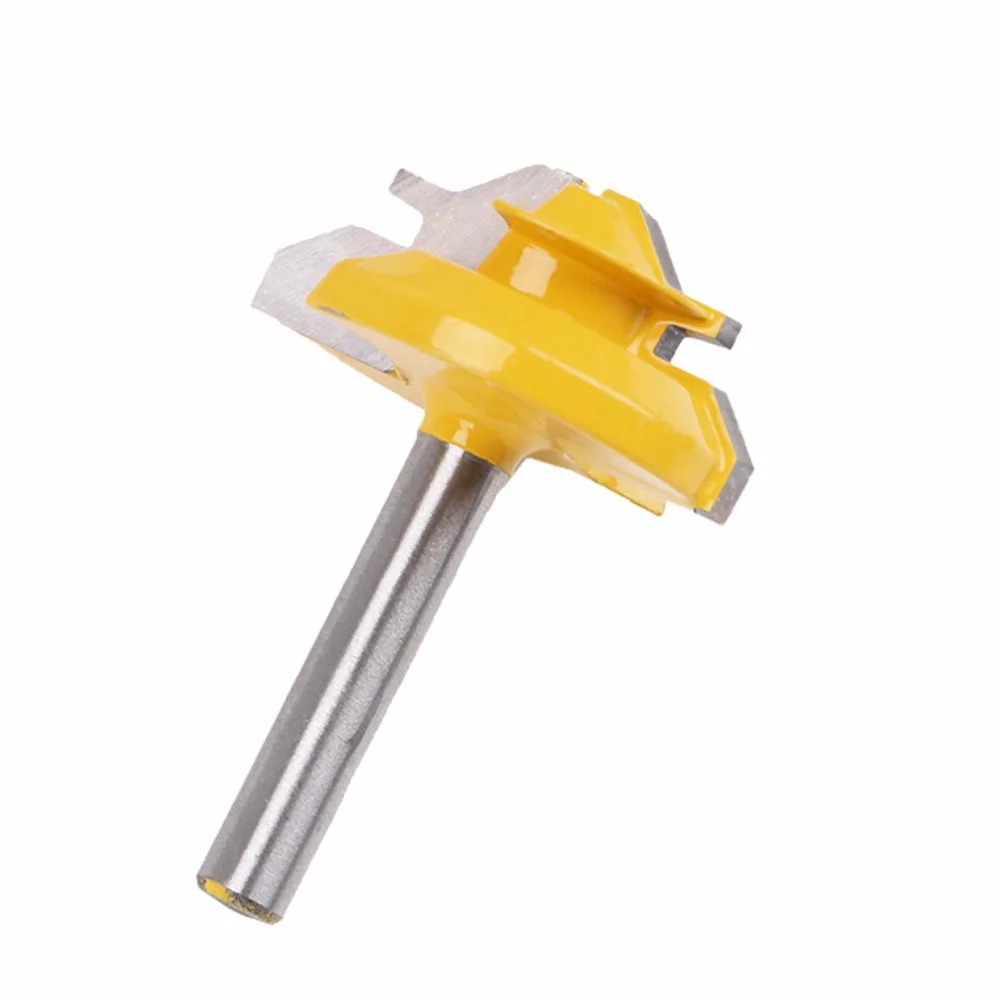 Конусный нож для Tenon 1/4 дюйма резьба по дереву 45 градусов 1/4*1 3/8 Stile Finger Joint клей