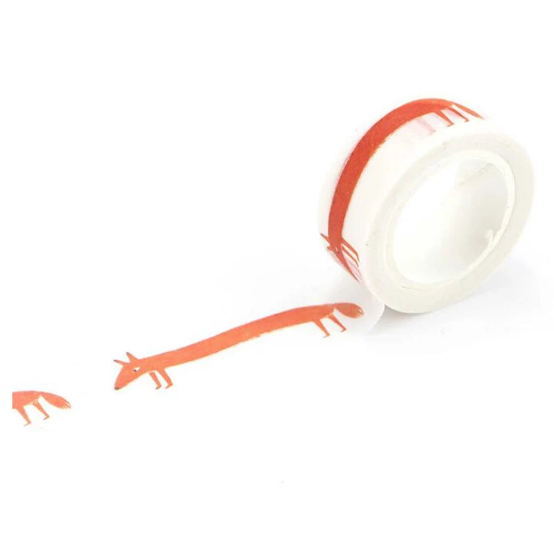 1.5cm Wide Luxuriant Animals Washi Tape Adhesive Tape DIY Scrapbooking