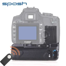Spash вертикальный Батарейная ручка для Canon EOS 400D 350D Rebel XT XTI Камера Замена BG-E3 Батарея держатель с Дистанционное управление