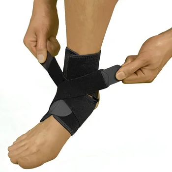 

Adjustable Foot Ankle Support Elastic Brace Guard Football Equipment Feet heath care Foot Care Tool Sport Black