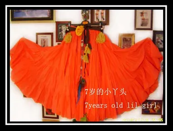 

cotton 4tiered 18yards Ats Gypsy tribal belly dance skirt EH28