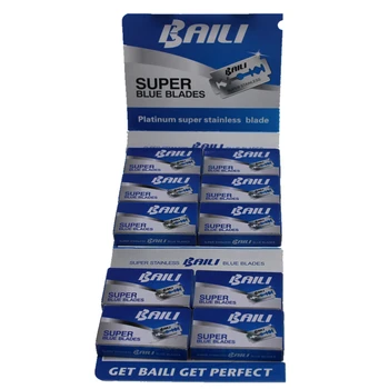 

Classic Double-sided Blade Manual Razor Blades Stainless steel Super Blue Blades 100 pcs/lot Knife Safety Razor Blades