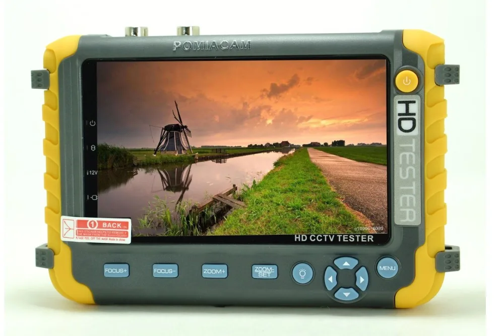  5 inch TFT LCD HD 5MP TVI AHD CVI CVBS Analog Security Camera Tester Monitor in One CCTV Tester VGA