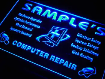 

tr-tm Name Personalized Custom Computer Repairs Shop Display Neon Sign with On/Off Switch 7 Colors 4 Sizes