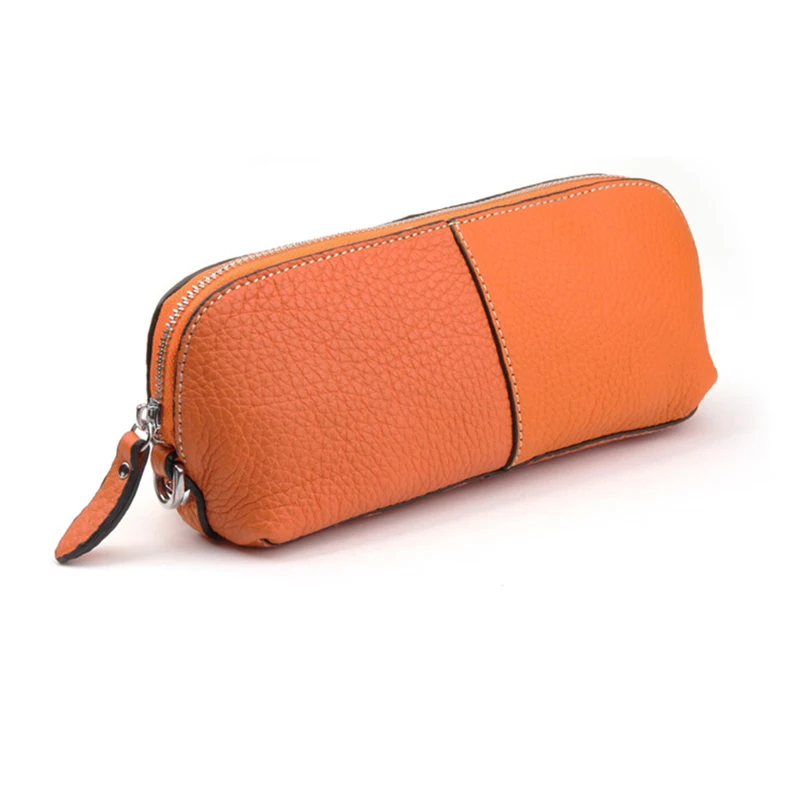 

2018 Beautician beauty Make Up Cosmetic Bag women bag Toiletries Pouch Travel Multifunction genuine leather Bag women brush bag