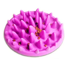 Pet langsam essen hund schüssel langsam feeder hundefutter schüssel Harte Silikon hund langsam feeder Katze Pet feeder Rutschfeste Anti schluckte Feeder Bowl(China)