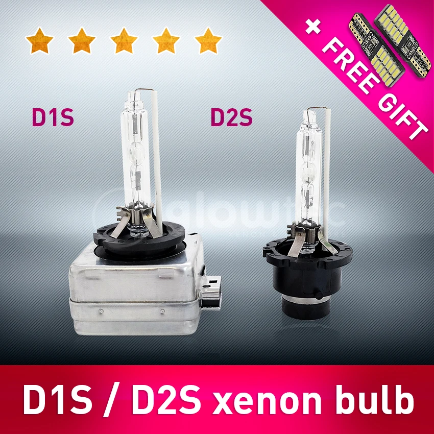 D1S D2S 35 Вт фара HID 2 шт. лампочка свет лампа автостайлинг 4300K 5000K 6000K все цвета GLOWTEC +