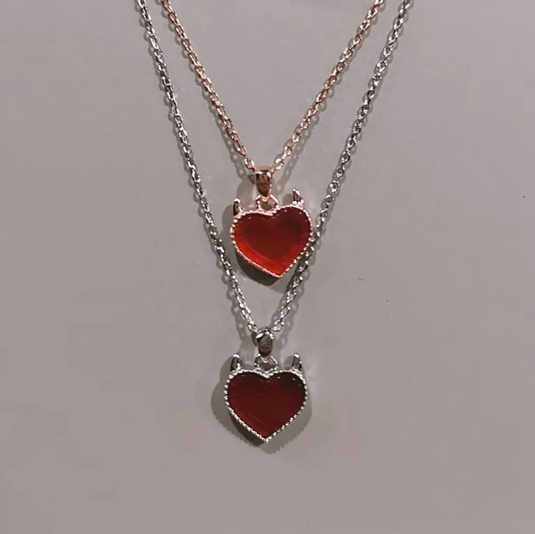 

JC S925 Sterling Silver Jewelry Gemstone Women Necklaces Wedding Engagement Gift Rose Gold Cute Red Agate Heart Pendant Necklace