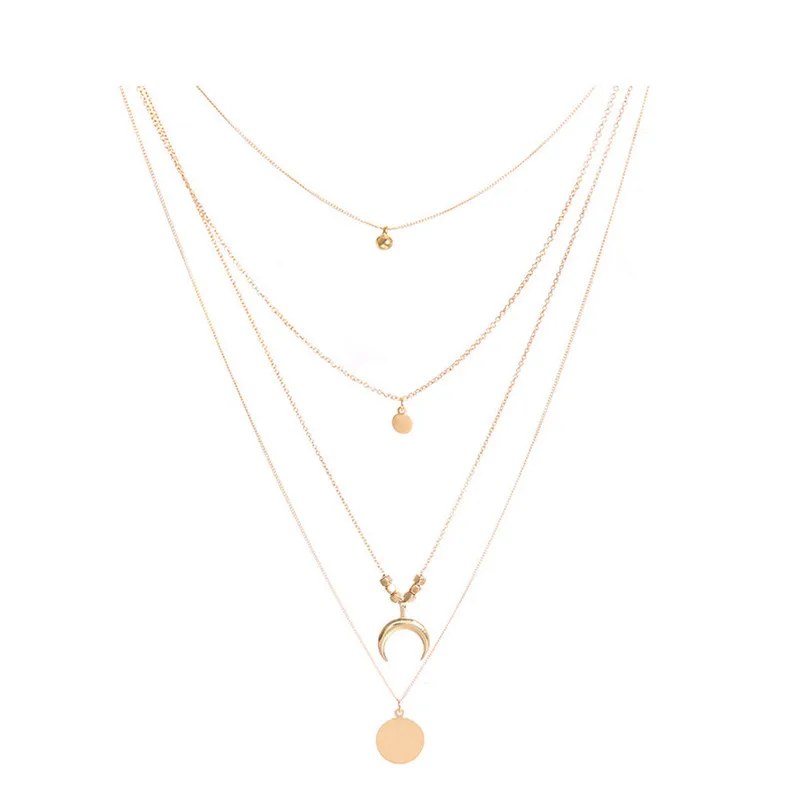 Necklace chain for women Moon Cross chokers Elegant Pendant Jewelry Neck accessories collares mujer Collier ras de cou A09#N (6)