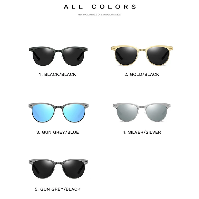 KEITHION Classic Polarized Sunglasses Women Retro Brand Designer Sun Glasses Female Male Fashion Round Mirror Eyewear