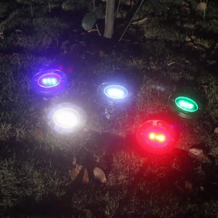 Luz ao ar Leds Solar Powered Subterrâneo Enterrado Livre Paisagem Jardim Escadas Lâmpada Ja55 3 8 Lâmpadas subterrâneas