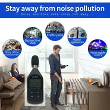 Цифровой измеритель уровня звукового давления 30-130 дБ децибел Измерение шума ЖК-дисплей CLH@ 8