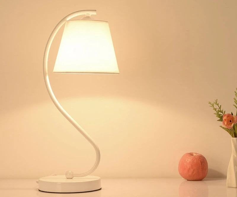 Nordic LED Table Lamp Contracted Modern Creative Cloth Desk Light Study Bedroom Bedside Lighting Indoor Living Room Decora Lamp (9)