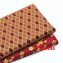 2 штуки. 50Х70см. Хлопковая ткань, с японским рисунком, для рукоделия