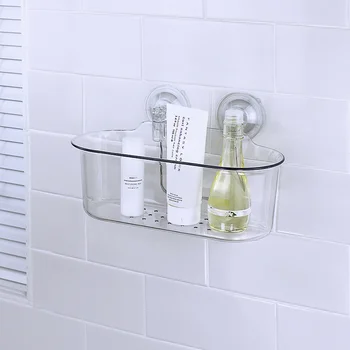 

Bathroom shelf toilet kitchen suction cup storage rack wall hanging punch-free suction wall storage rack drain rack wx8171426