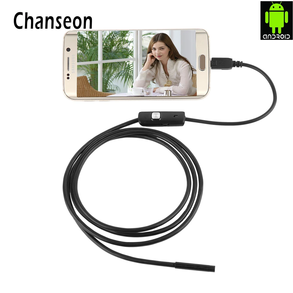 Endoscope 7mm Lens for Some Android font b Phone b font Endoscope Waterproof 1M 2M 3