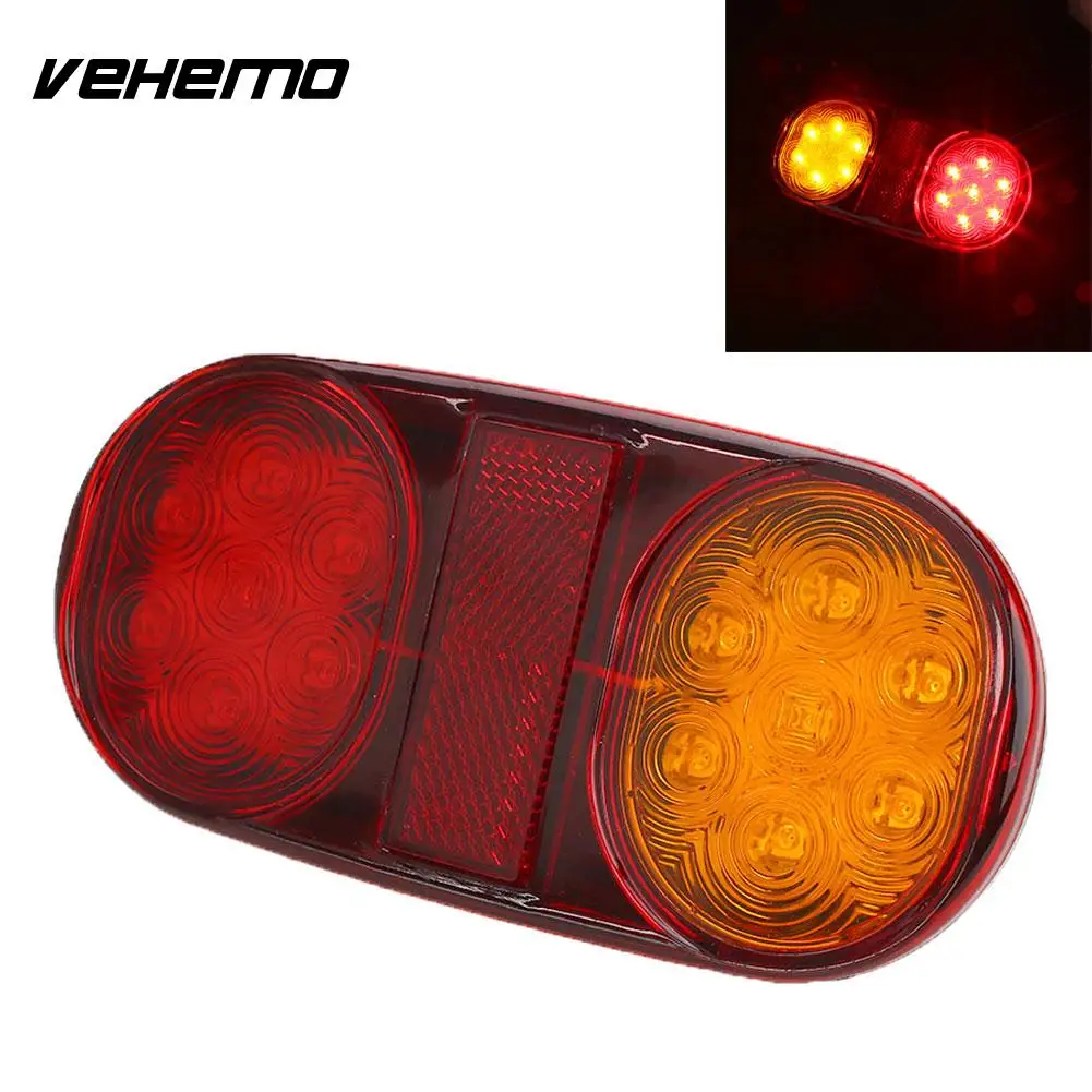 Vehemo 14 LED Truck Trailer Boat Caravan Rear Tail Light Brake Stop font b Lamp b