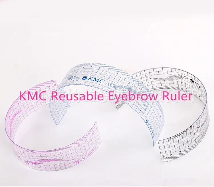 

10Pcs Permanent Makeup Stencils Plastic Eyebrow Ruler KMC Tattoo Cosmetic Shaping Tool For The Beginers
