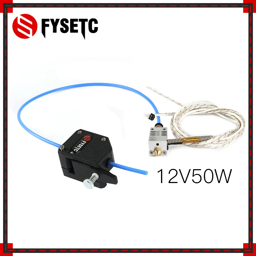 

CR10 Hotend Extruder 12V 50W Long Distance J-Head With BMG Extruder Titanium Alloy Thermal Throat For Creality CR10 3D Printer