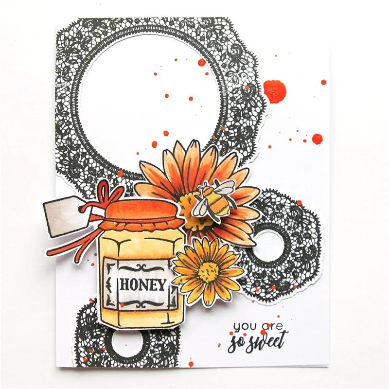 

Fancy Frames Lace Clear Stamps and Metal Cutting Dies Scrapbooking for 2019 New Craft Dies Set Album Embossing Decor Stencils