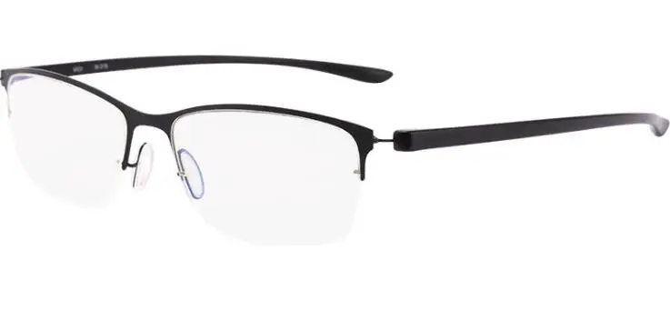 WEARKAPER итальянский дизайн анти синий свет очки для чтения для мужчин женщин половина рамки для чтения пресбиопические глаза Glasse 1,0-3,5 - Цвет оправы: Черный