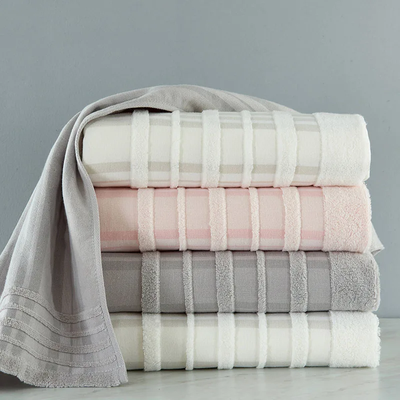 

home textile 100 cotton bath towels for adults 70x140cm soft bathroom hanging towel gift one piece free shipping