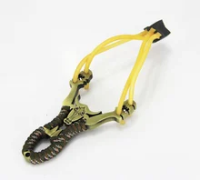 High Quality Powerful Creative Metal Slingshot Catapult With Rubber Band For Outdoor Hunting Shooting Sports Entertainment