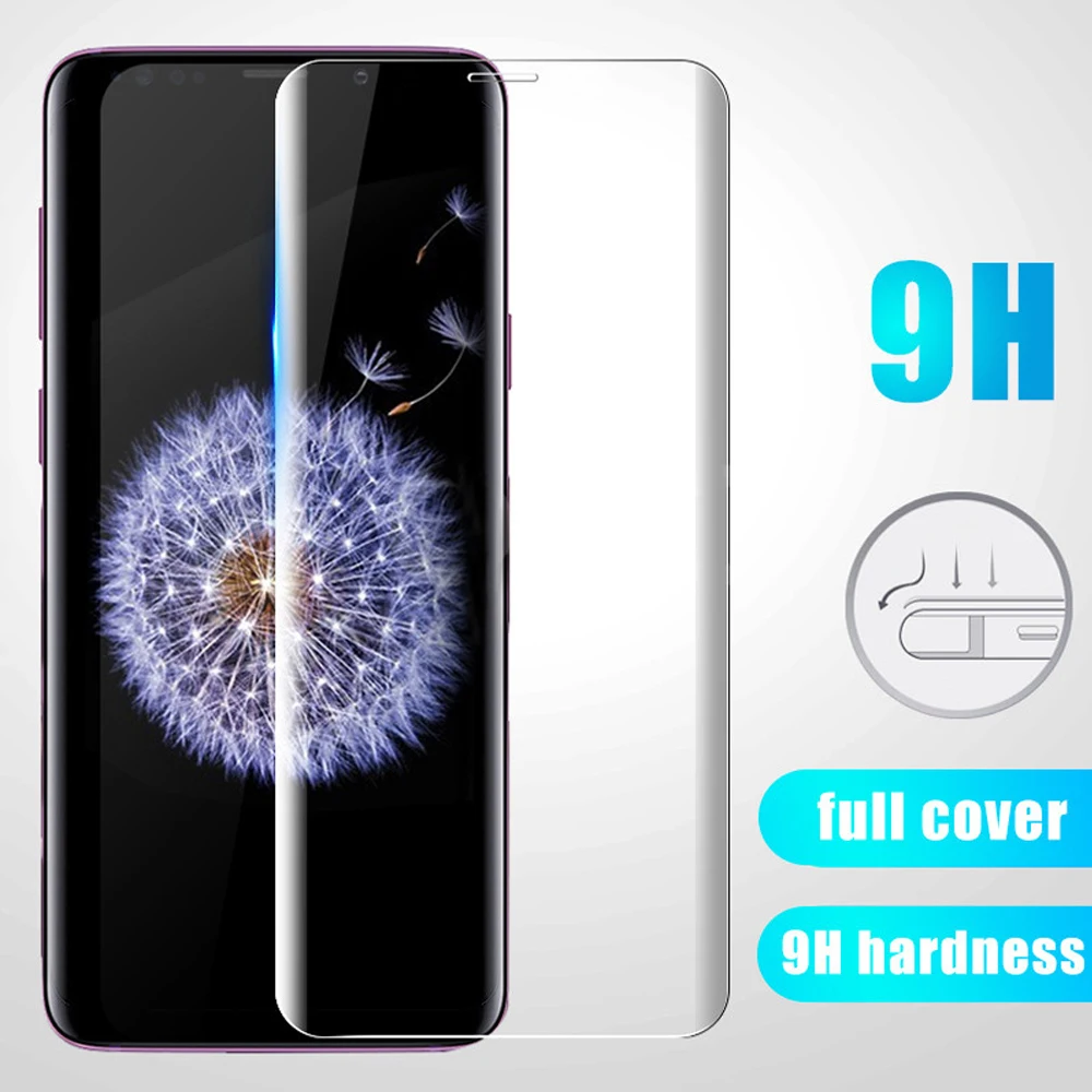 ZLNHIV ل samsung غالاكسي s5 s6 s7 حافة s8 s9 plus زجاج واقي الهاتف واقي للشاشة فيلم المقسى على الزجاج الذكي