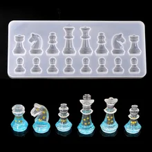 Silikon Form Für Harz Internationalen Schach Form Silikon uv Harz DIY Ton Epoxy Harz Anhänger Formen Für Schmuck