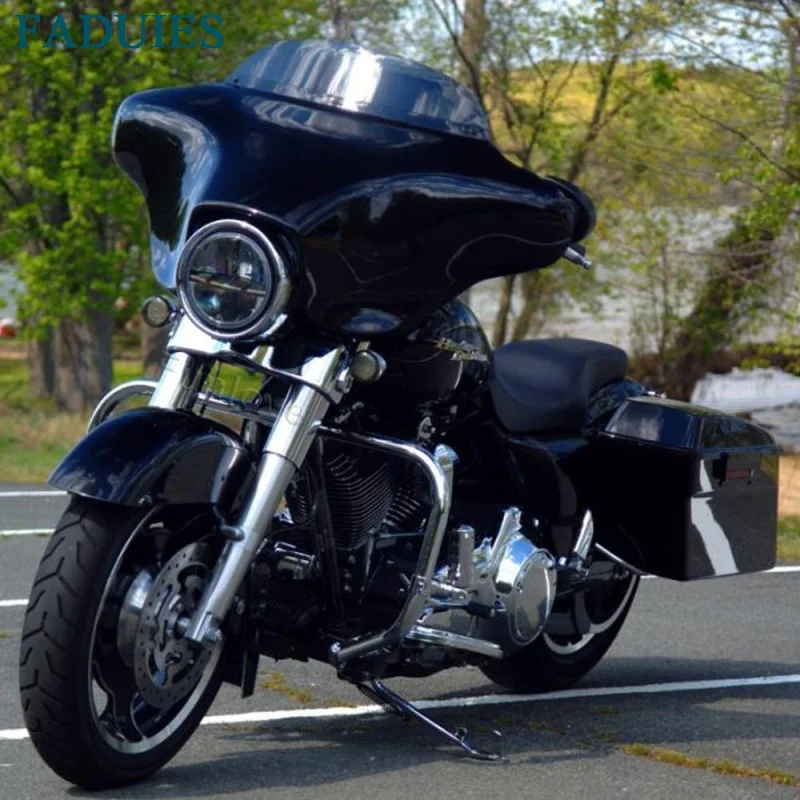 FADUIES черный 7 дюймов 30 Вт круглый светодиодный прожектор фара для мотоцикла Harley &