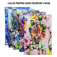 Новейший Пион цветок ПУ Обложка для паспорта импортные товары паспорт кожаная сумка для паспорта билетный зажим держатель для карт для дам