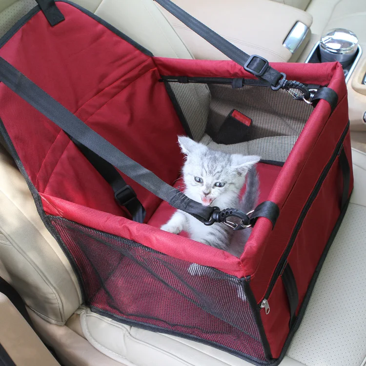Pet Dog Carrier Car Safe Seat Pad Waterproof Dog Bag Basket For Small Puppy Cats Carrying Products pet carrier bag pet carrying bag pet cargo cover pet backpack