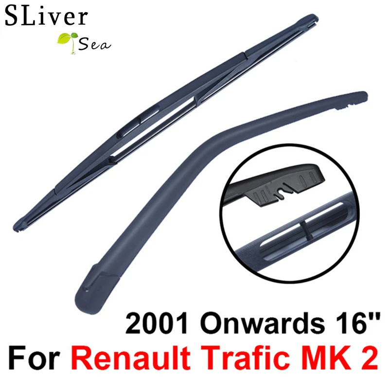 Rear Windscreen Wiper and Arm For Renault Trafic MK 2 2001 2016 16'' 4