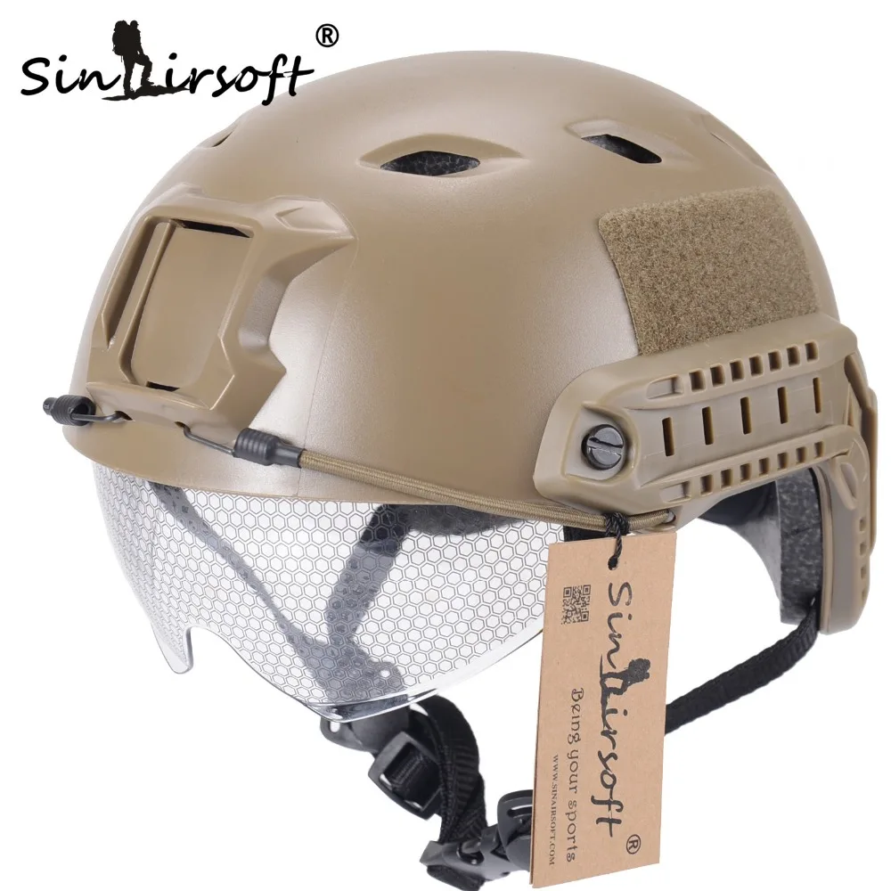 Быстрый Шлем SINAIRSOFT с защитным снаряжением тактический армейский шлем типа BJ для
