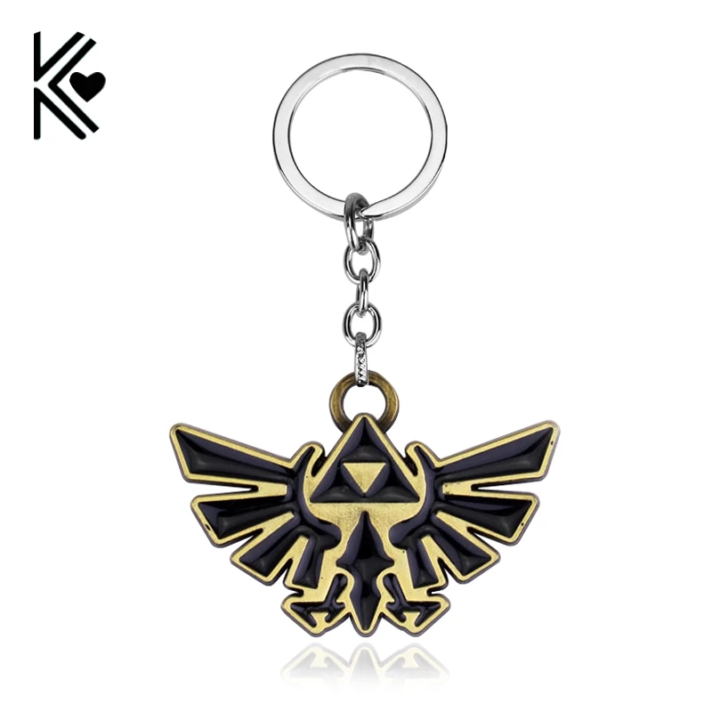 3D брелок с игрой &quotLegend Of Zelda&quot логотип Triforce Porte Clef Llaveros классический