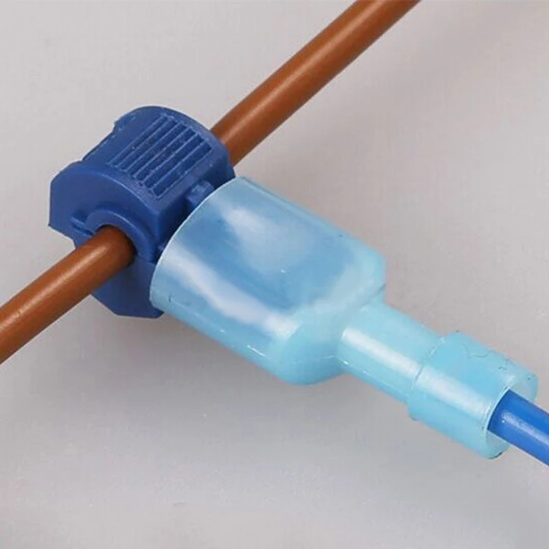 10/100pc Electrical Wire Cable Connectors Terminals Crimp Scotch Lock Quick Splice 0.3-1.0mm2/1.0-2.5mm2/4.0-6.0mm2 Kit Tool Set