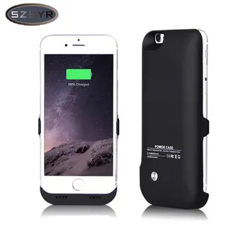 

Charger Battery 6000mAh Rechargeable External Battery Backup Case Pack Power Bank for iPhone 6/6s 4.7 inch Freeshipping