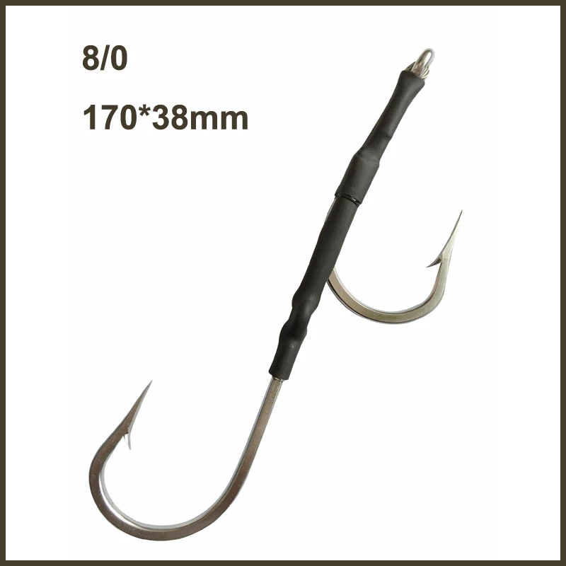 Buy 10pcs 8/0 Double Shark Rigs Stainless Steel Fish