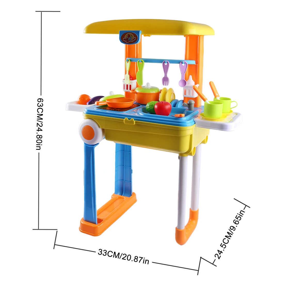  Kids Kitchen Set Children Kitchen Toys Large Kitchen Cooking Simulation Model Educational Toy for B - 32912885822