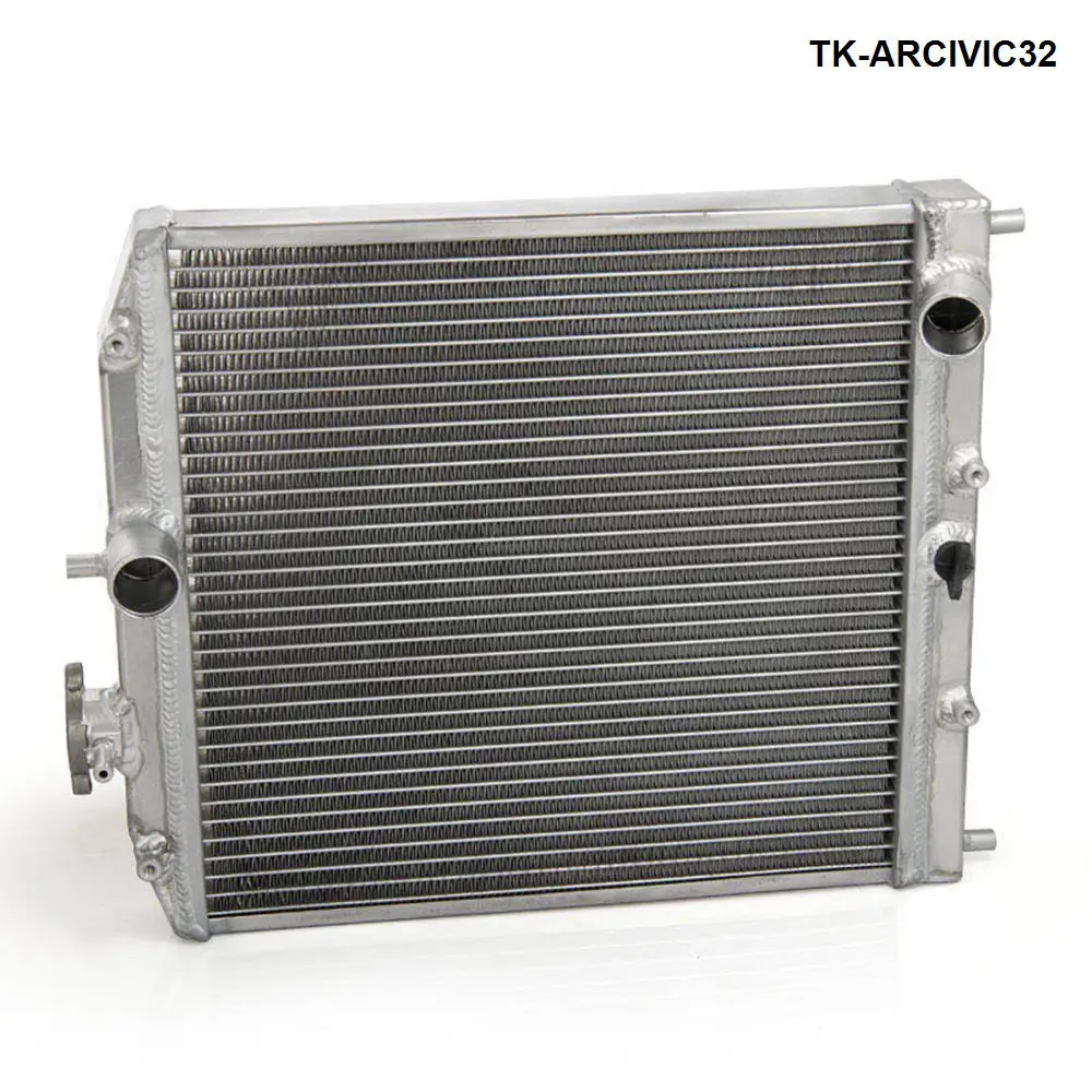 DUAL CORE ALUMINUM RADIATOR FOR HONDA CIVIC DEL SOL 92-00 B16 B18 MANUAL TRANS