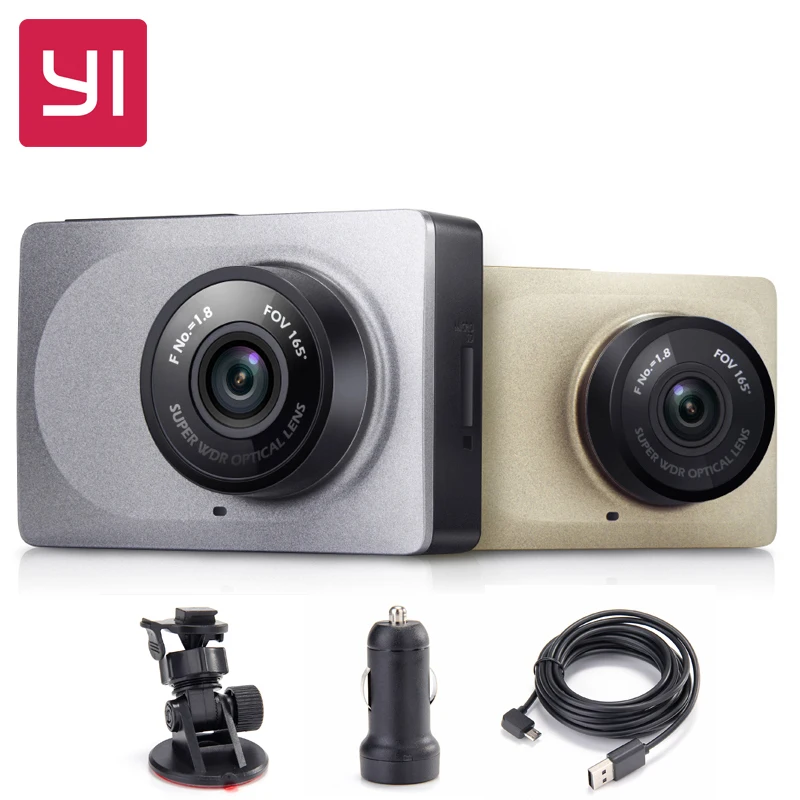  [International Edition] Original YI Smart Car DVR 1080P 60fps Xiaoyi Dash Camera 165" 2.7inch ADAS Safe Reminder WiFi Dashcam 