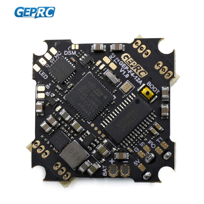 GEPRC GEP 12A F4 BL_S 2 4S 4In1 ESC & V1.1 F411 AIO OSD BEC Контроллер полета для радиоуправляемого дрона