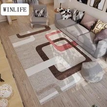 WINLIFE северные европейские ковры Цветочные/клетчатые коврики для гостиной/спальни/отеля машины моющиеся половые коврики противоскользящие ковры