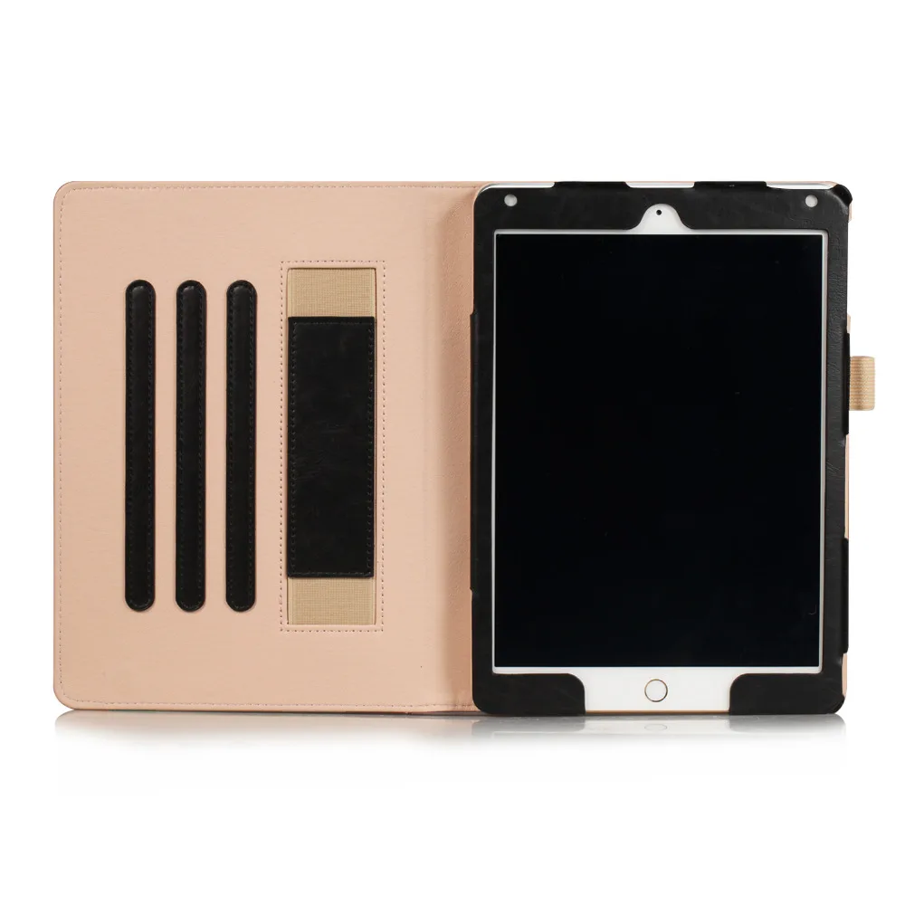 

Hand Belt Case for iPad 9.7 2018 2017 Corner Protection Folio Stand Cover for iPad 6 5 Air 1 2 Auto Wake / Sleep Shell