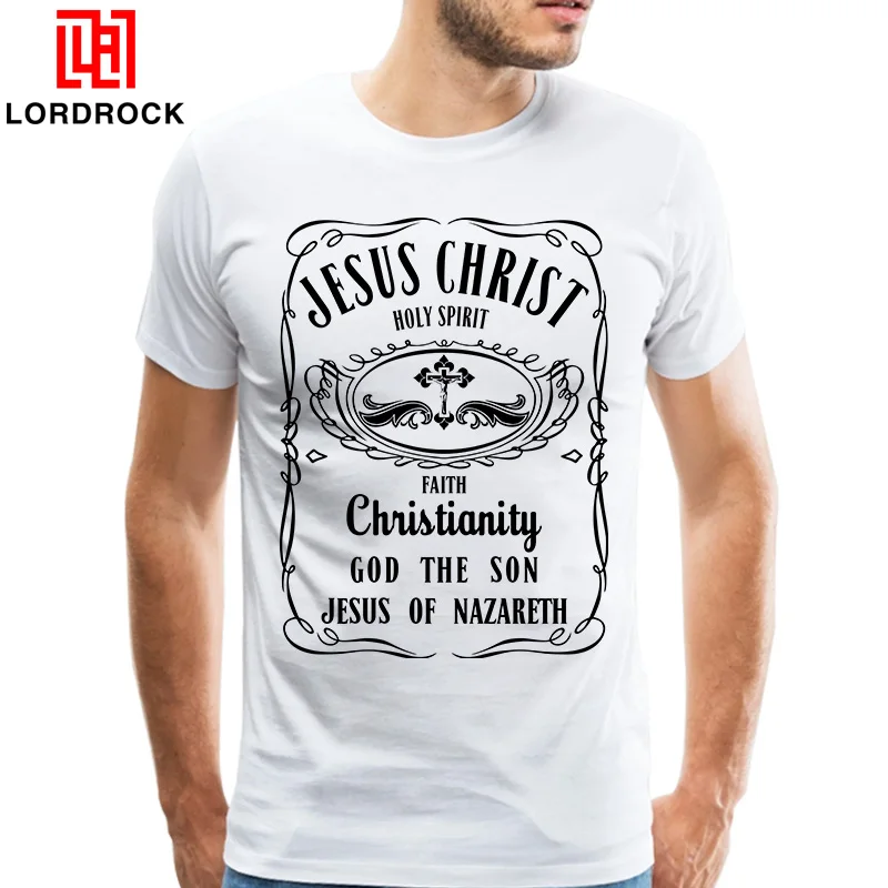 Vintage Jesus Shirt Men Short Sleeve I Love Jesus Christ T Shirt Cool Basic Summer Top Tees