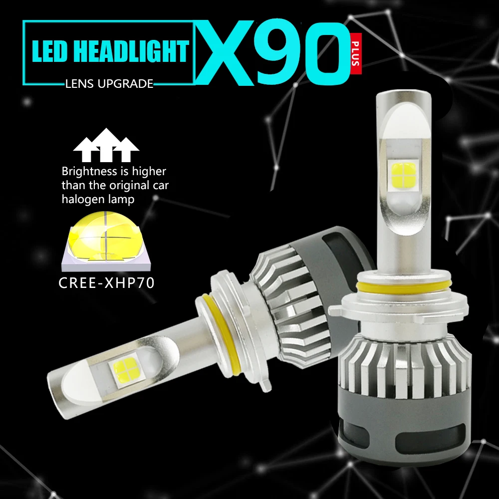 2PCS H4 H7 H11 D2S D4S led lamp light for car 9005 9006 D2S D4S auto