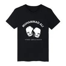 White Cotton MUHAMMAD ALI Tshirt ood looking and Durable THE REATEST T-shirt Men Street Wear with High quality