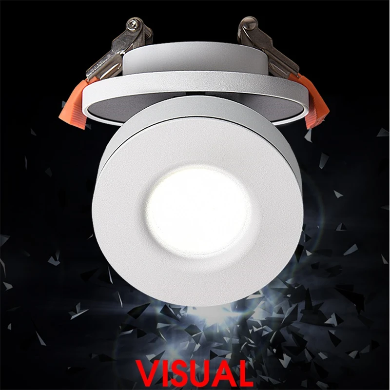 85 265Vac 5 Вт 12 ультра тонкий CREE LED Встроенный вниз лампа складная и 360 градусов