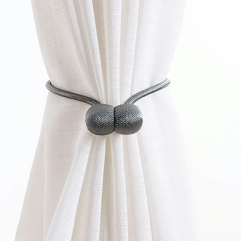 Vanzlife креативная Магнитная сетчатая занавеска с пряжкой в комплекте, кольцо для занавесок, стяжка для штор, веревка, занавеска